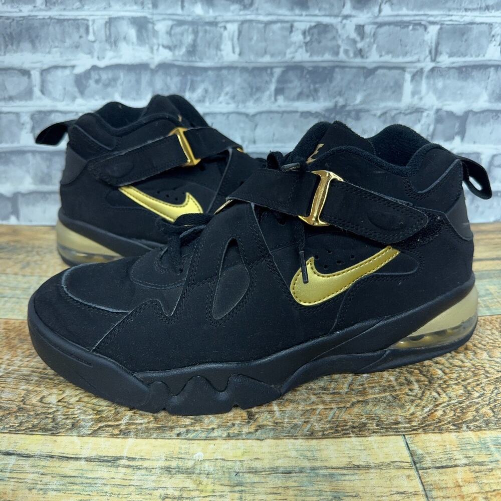 Nike Air Force Max CB Black Metallic Gold AJ7922-001 Mens Size 9.5 Barkley